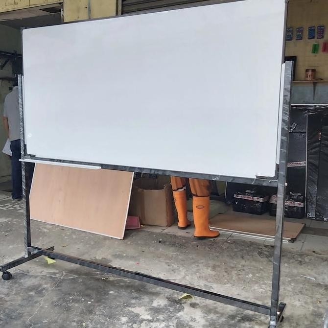 

whiteboard standing 120 x 200 nonmagnet Kualitas Original