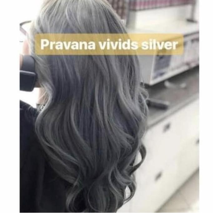 Promo / Terlaris Pravana Vivids Silver/ pewarna rambut silver/abu/cat rambut silver Terbaik