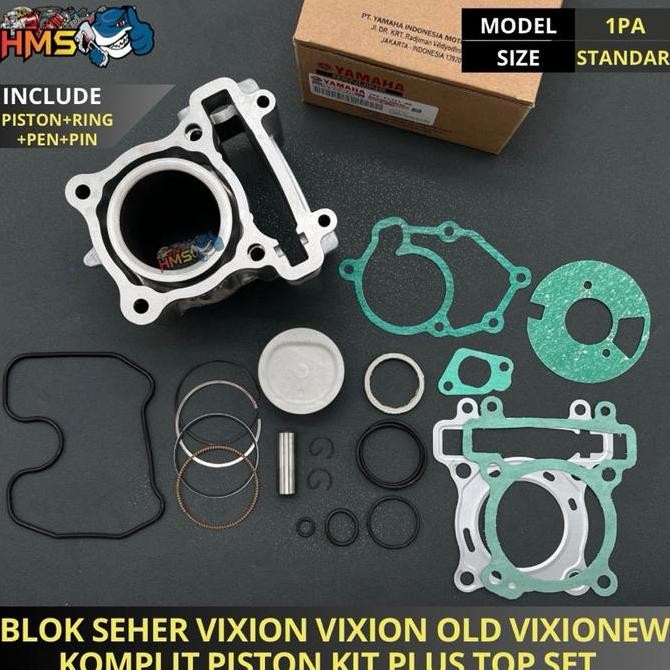 BLOK BLOCK SEHER CYLINDER BORING VIXION OLD NEW 1PA BONUS PAKING TOP SET SEPAKET Kualitas Original