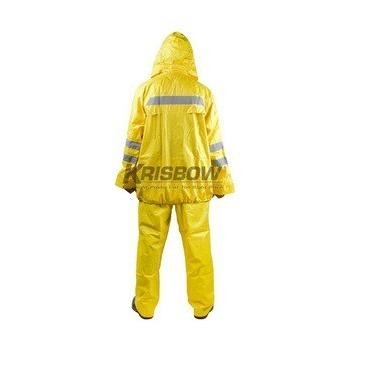 Jas Hujan Rainsuit PVC L Yellow Krisbow 10051755 Kualitas Original