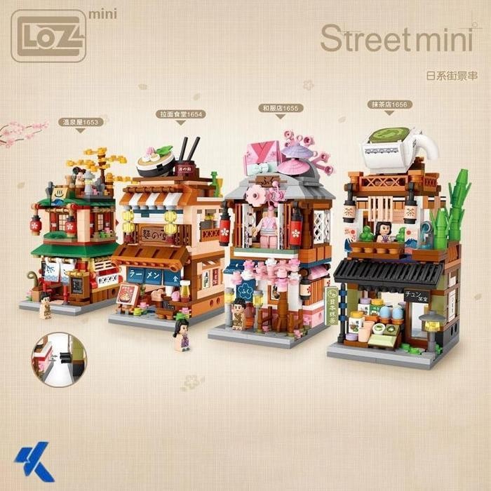 PROMO MURAH MAINAN LEGO JAPAN SHOPPING STREETS LOZ BUILDING LEGO SERIES BRICK 100% LOZ