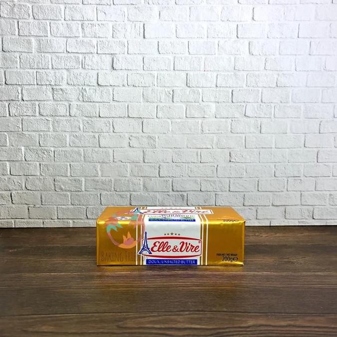 

[Ready/Spesial] Elle & Vire Unsalted Butter 200 Gr / Mentega Tawar [Terlaris&Recommended]