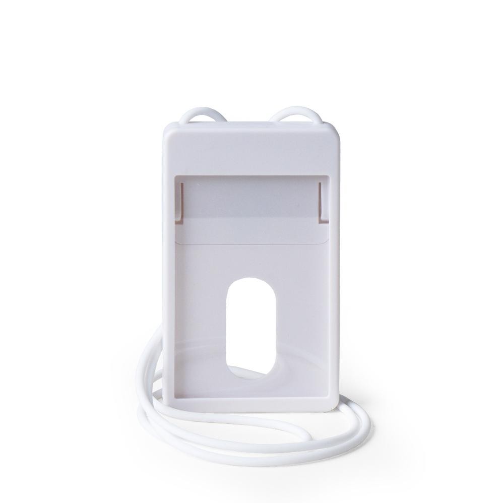 

LINDU Wallts Hanna White Lanyard Name Tag ID Card Tarik Tali Yoyo