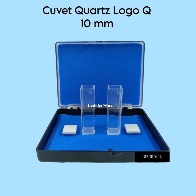 Kuvet Kuarsa/Quartz Cuvettes With Lids 10 mm Merk Purshee  2 Pcs