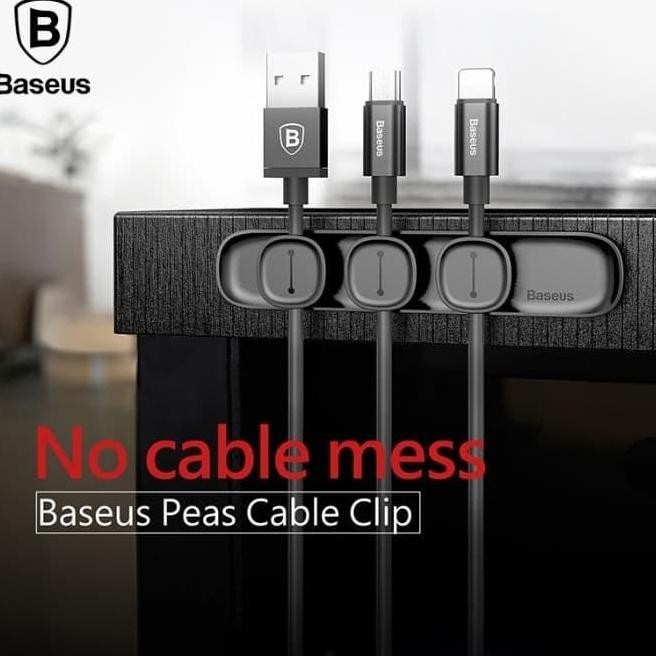 

Baseus Peas Cable Clip Magnetic Penjepit Kabel Organizer Holder Meja