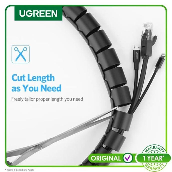 

Ugreen Spiral Cable Zipper Organizer Tube 2,5cm diameter3 x 1,5 m (30818) Plastik