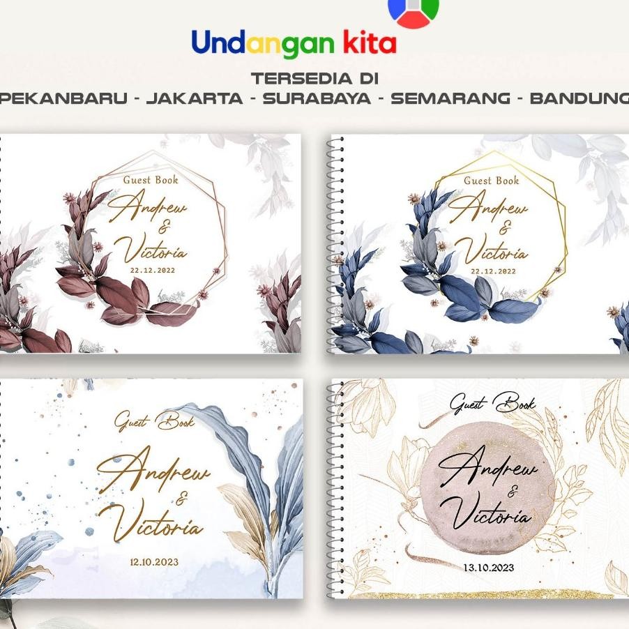 

Buku Tamu Softcover Isi 300 Tamu All Series Undangan Kita Bandung