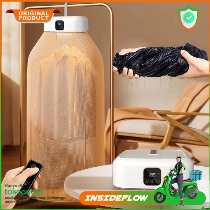 Tersedia Mesin Alat Pengering Baju Pakaian Elektrik Portable Travel Pemanas UV Smart Clothes Dryer R