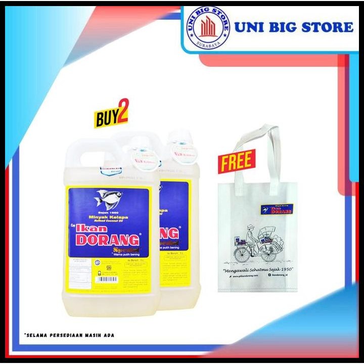 

Terlaris Minyak Goreng Ikan Dorang Spesial 5 Liter Good Quality