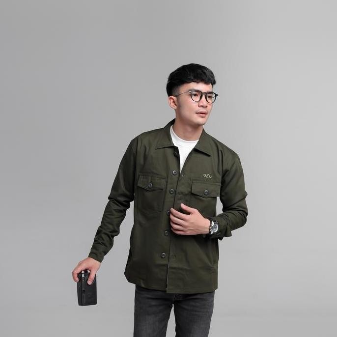 Murah Ineat Zaku Trucker Jacket Outerwear Green