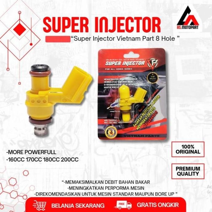 Injektor Vietnam Racing Injektor Brt Injektor Ah1 Racing Original All Type Series Honda Vario Beat P