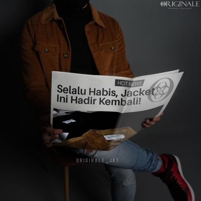 Promo Jaket Corduroy Pria By Gfw - Brown