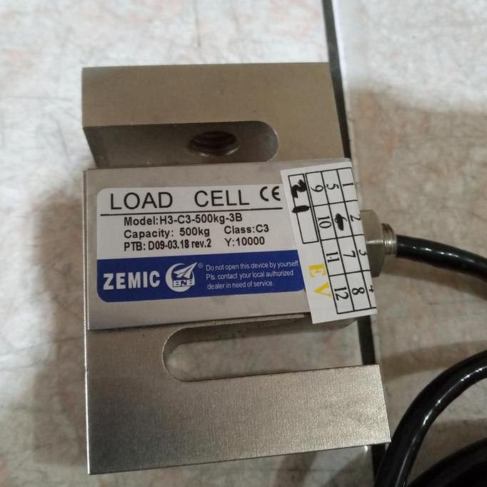 LOAD CELL ZEMIC H3-C3 500KG ORIGINAL DAN TERPERCAYA