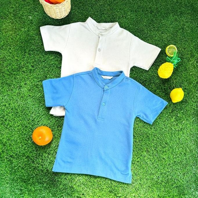 Murah Lewis Emma - Raven Polo (2-14 Tahun) Atasan Anak Laki-Laki / Baju Pakaian Lengan Pendek