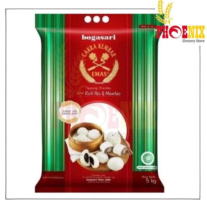 

Murah Tepung Terigu Cakra Kembar Emas Pao 5 Kg