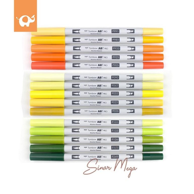 

Gha-68 Sd83 Df-8 Tombow Abt Dual Brush Pen Pro Orange, Yellow & Green Series Alcohol-Based / Spidol Dengan Dua Mata Termurah Premium