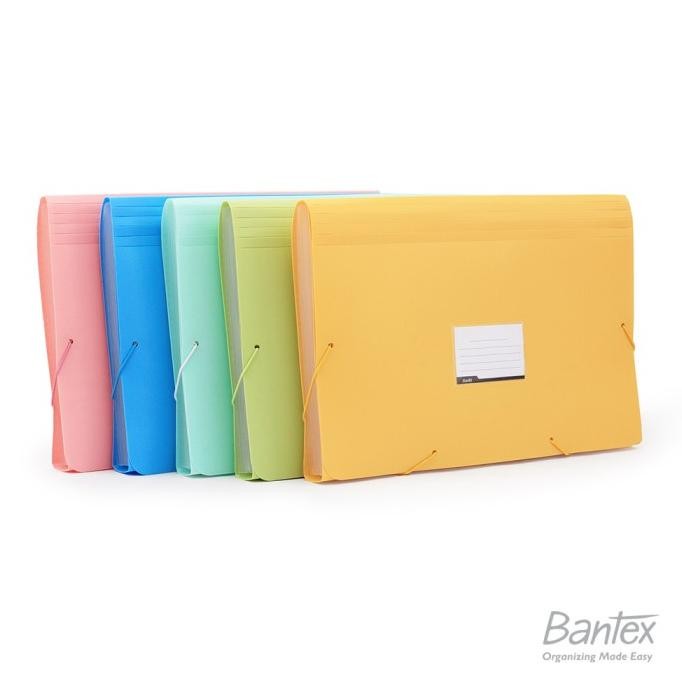 

LINDU Bantex Pastel Colour Expanding File PP Folio/F4 - 3601