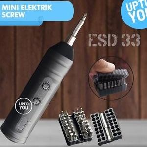 BERKUALITAS RECHARGEABLE MINI ELEKTRIK SCREWDRIVER - OBENG MINI ELEKTRIK