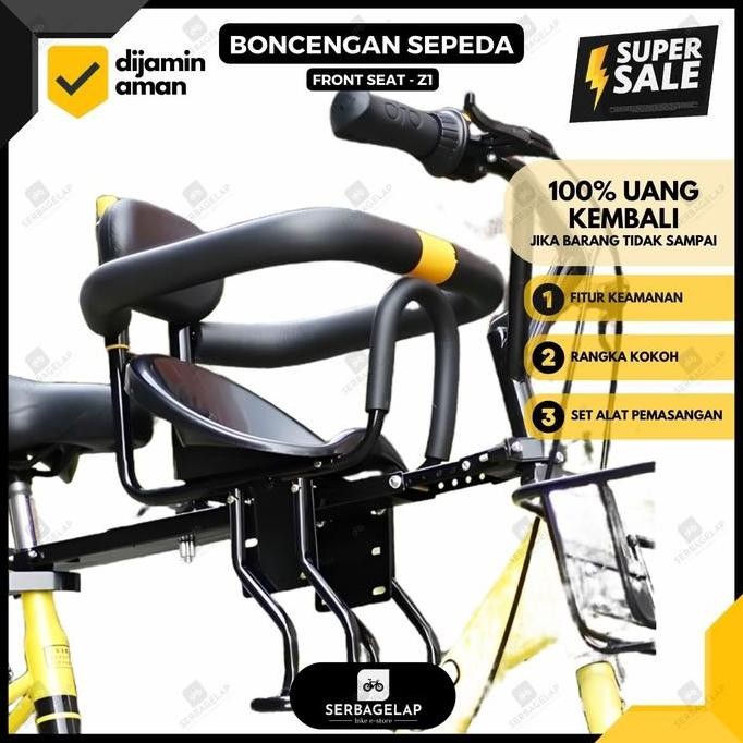 Boncengan / Kursi Depan Anak Sepeda Lipat / MTB Safety Front Seat rans