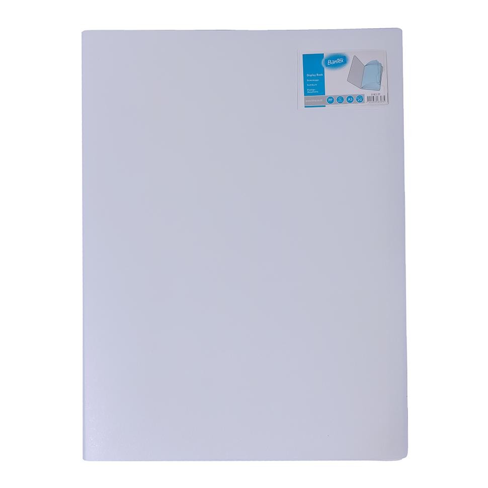 

LINDU Bantex Display Book A3 Potrait Clear Holder 20 Pockets - 3163