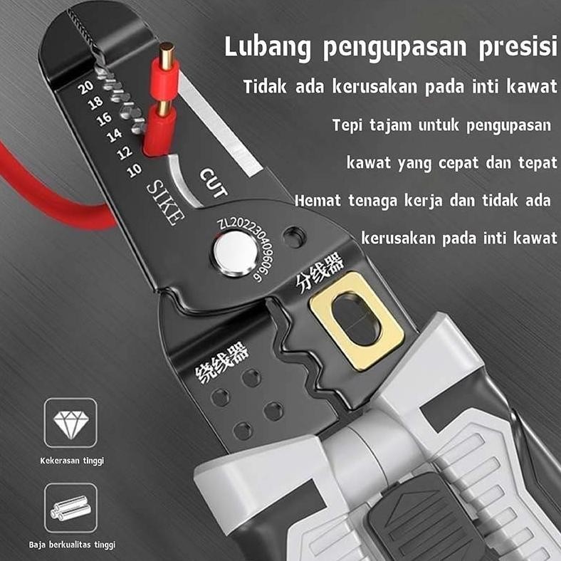 Alat Kupas Kabel Tang Tukang Listrik Multifungsi Pemotong Kabel Listrik Kupas Kabel Alat Potong Besi