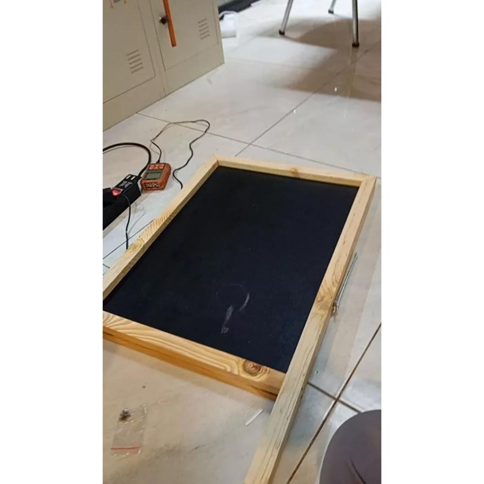 

Papan Tulis Kapur Standing 2 Sisi Blackboard Kayu Papan Menu Cafe Dekorasi Wedding