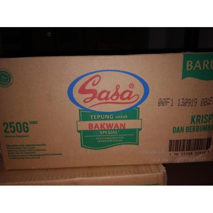 

Terlaris Sasa Tepung Bakwan Spesial 250 Gram Per Dus