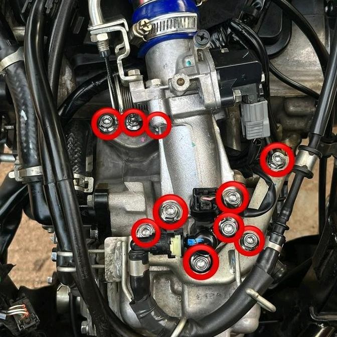 Baut Tb Vario 125/150 Stainless 2Kunci Heng Ori (10Pcs) Restock