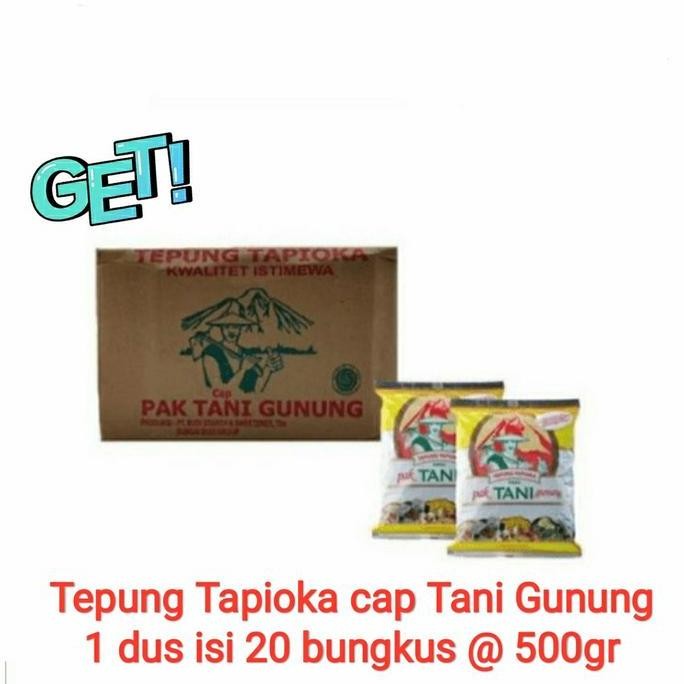 

Sale [Per Carton] Tapioka Sagu Cap Pak Tani Gunung | Per Dus 20 Bks