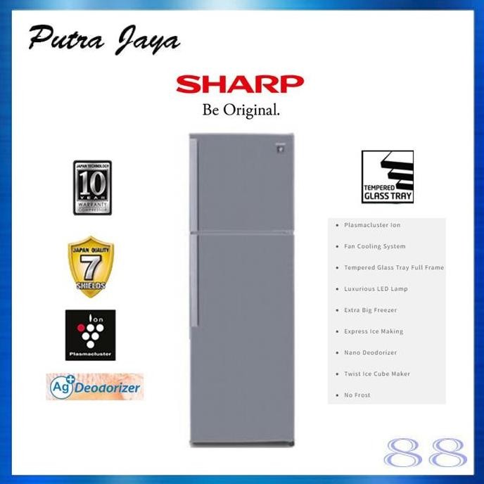 Sale Sharp Kulkas 2 Pintu Sj-420Gp-Sd / Sj420Gpsd / Sj 420 Gpsd / 420Gpsd