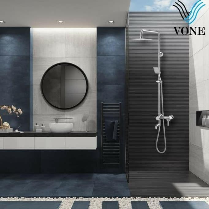 Terlaris Shower Tiang Vone Sj-388Ss Stainles/Shower Tiang Set Kran Panas Dingin