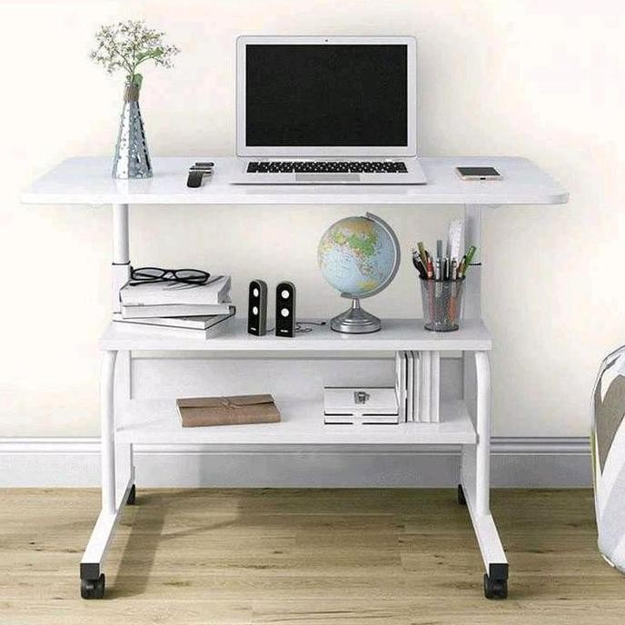 

Terlaris Meja Kerja Sudut Portabel - Table Side Sofa Tempat Tidur Geser Modern Komputer Furniture Besi Kayu