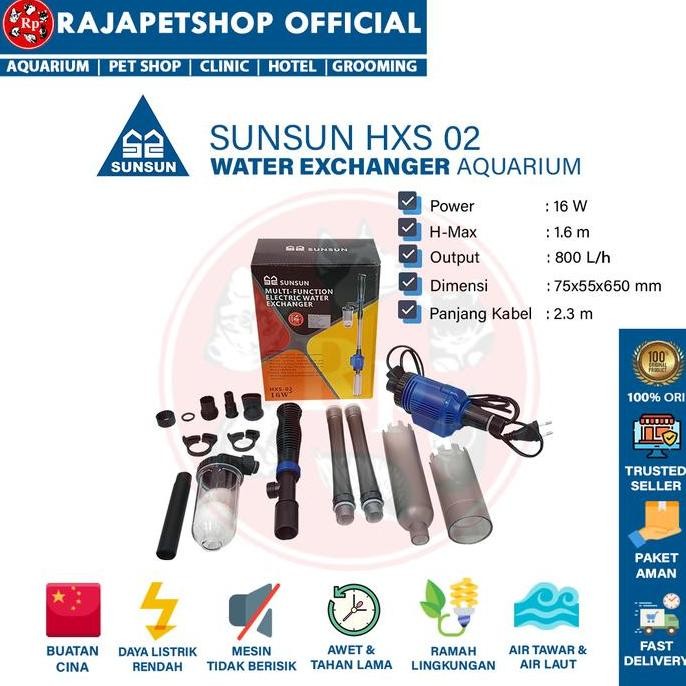 Terlaris ( Water Exchanger ) Sunsun Hxs 02 Multi Function Electric Sand Washer Aqurium Gravel