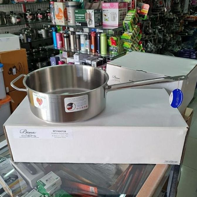 BP1900728 Sauce Pan Shallow D28cm H12cm Bima Chefs, Panci SUS 304