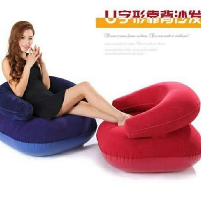 

Terlaris Sofa Santai Intime Flocked Arm Chair + Free Pompa / Sofa Tangan
