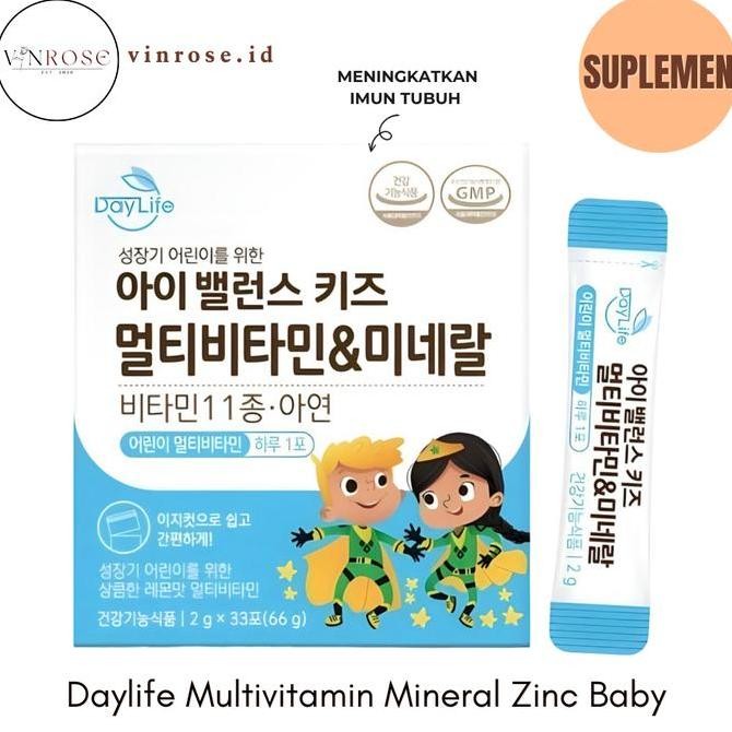 Daylife Multivitamin Mineral Zinc Vitamin Anak Korea/ Vitamin