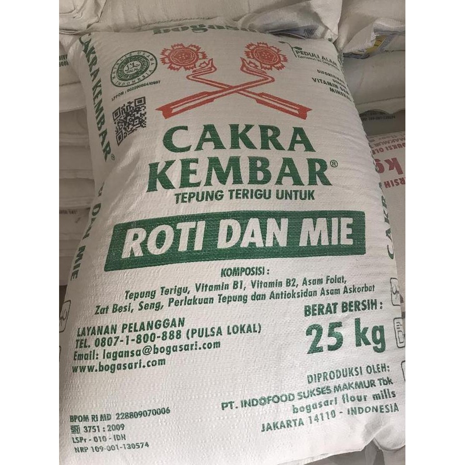 

Terlaris Tepung Terigu Cakra Kembar 25 Kg
