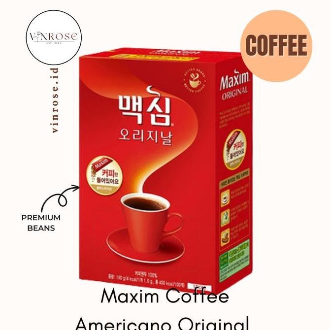 

[1 Box] Coffee Maxim Americano Original Korea (100 Sachet)