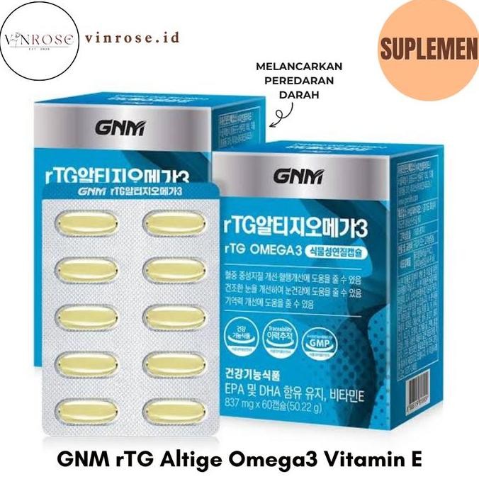 Gnm Rtg Altige Omega3 Vitamin E Korea (60 Kapsul)/ Vitamin/ Omega3