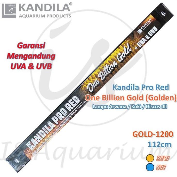 Terlaris Kandila Pro Red One Billion Gold 1200 112Cm Lampu Celup Ikan Arowana