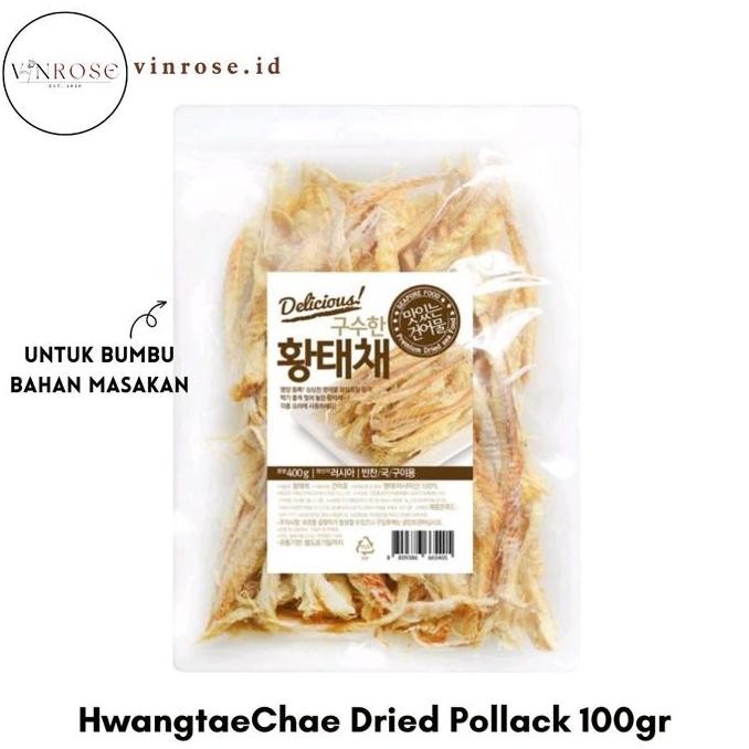 

Hwangtaechae Dried Pollack 100Gr Korea/ Ikan Kering Pollack