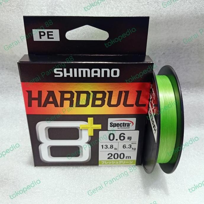 Terlaris Senar Shimano Pe  Hardbull X8 Pe 0.6 200M
