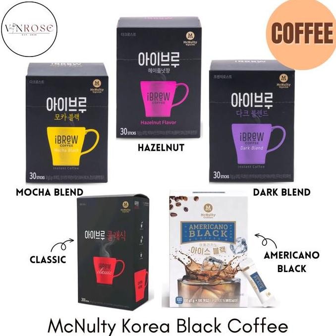 

Mcnulty Ibrew Korea Black Coffee No Sugar Coffee Korea/ Kopi Sachet