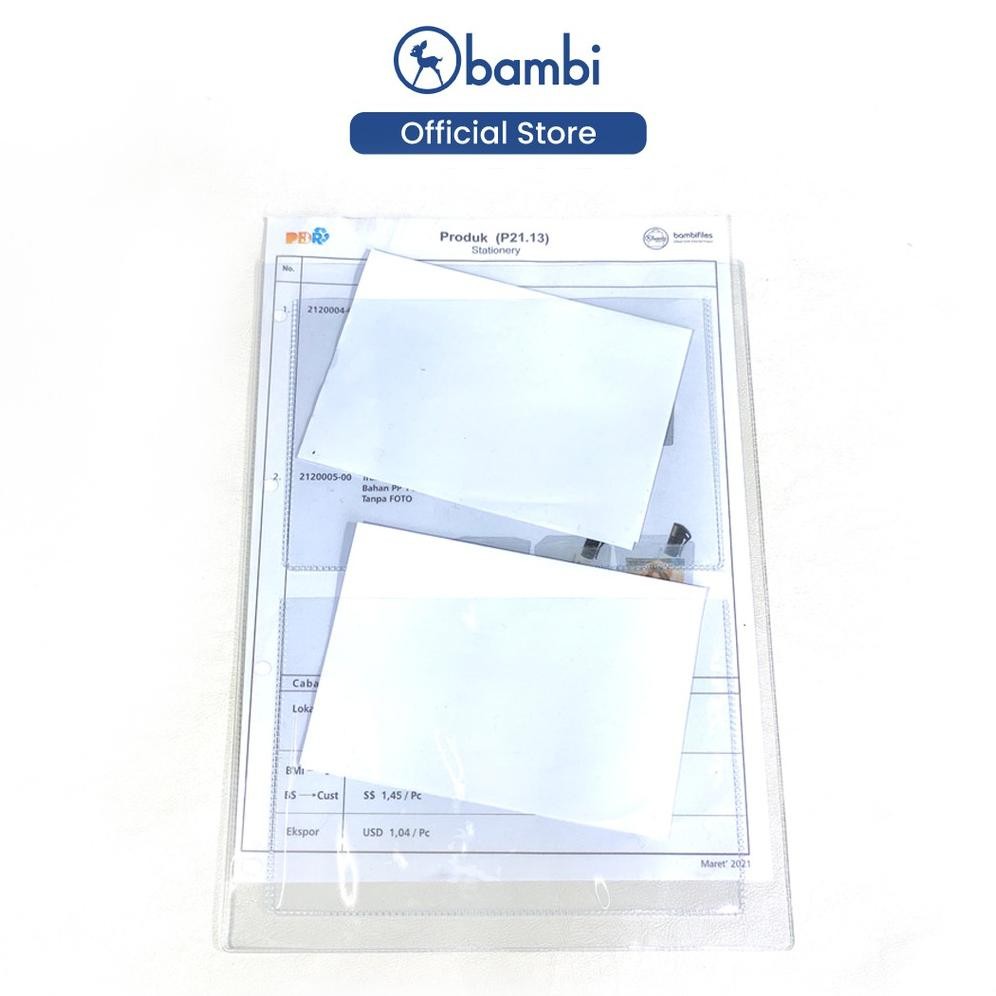 

LINDU Bambi Document Pocket Photocard Sleeve A4 Tipe 2 Pocket 12 cm x 10 cm Jenis Produk Kostum Original