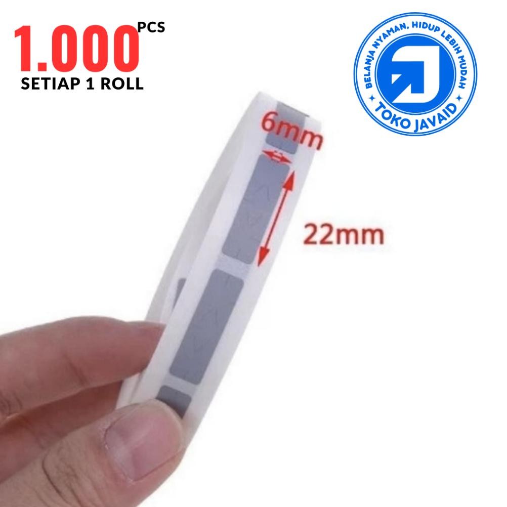 

KA JAVAID Label Gosok Voucher Stiker Gosok Penutup Voucher Sticker Undian Roll 1000pcs 6mm