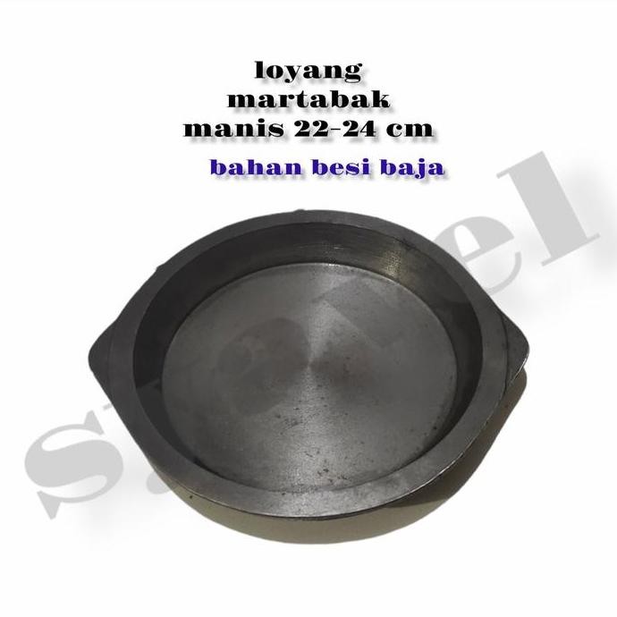 TERBARU - loyang martabak manis/bangka 24cm besi cor