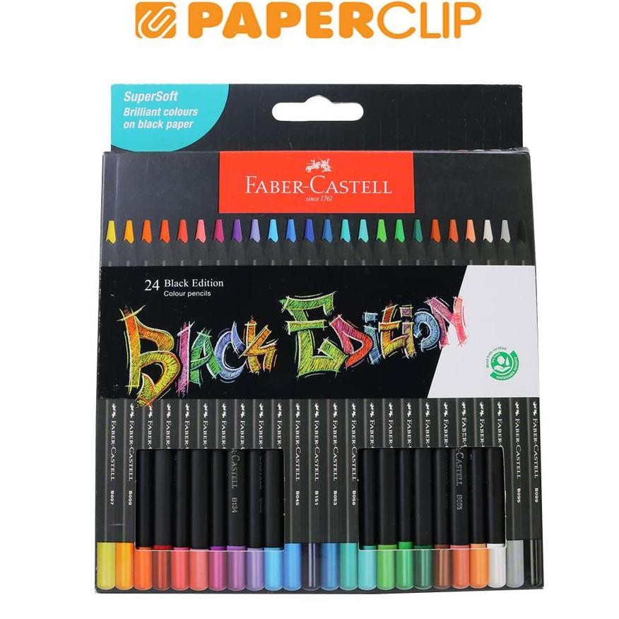 

LINDU PENSIL WARNA FABER CASTELL 116424 24C BLACK EDITION