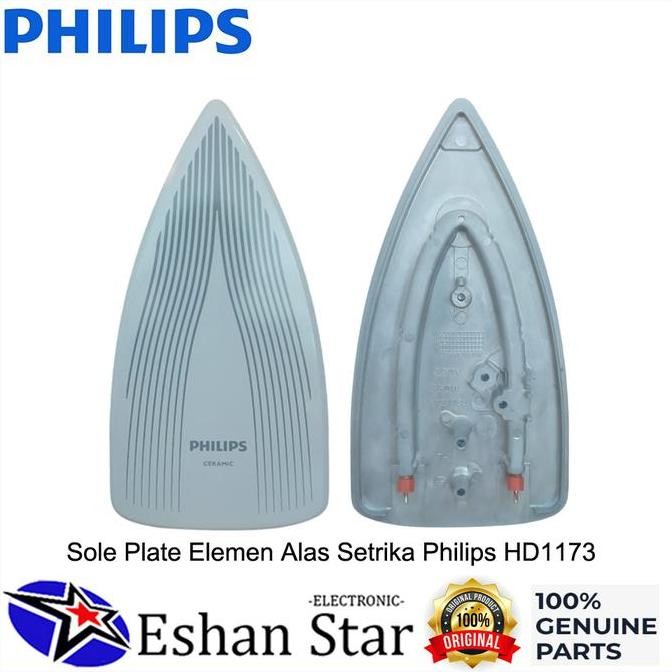 PHILIPS Setrika Part Sole Plate Elemen Pemanas Alas HD1173