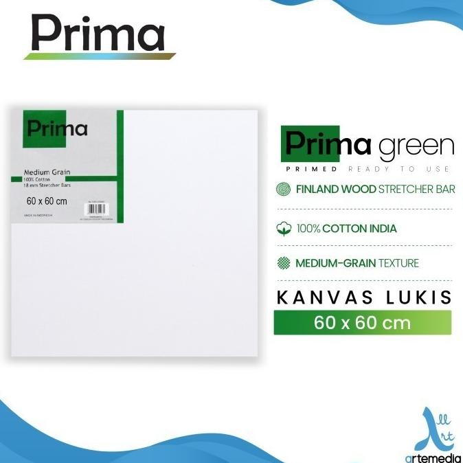 

LINDU Prima Green 60x60cm Cotton Canvas