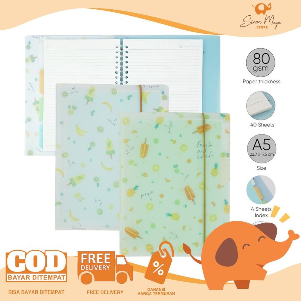 

Ht-12 Kt78 At43 Joyko Binder Note Tulis A5-Fr-Pf520 (Fruit) Tali Lucu Unik Murah Original Premium